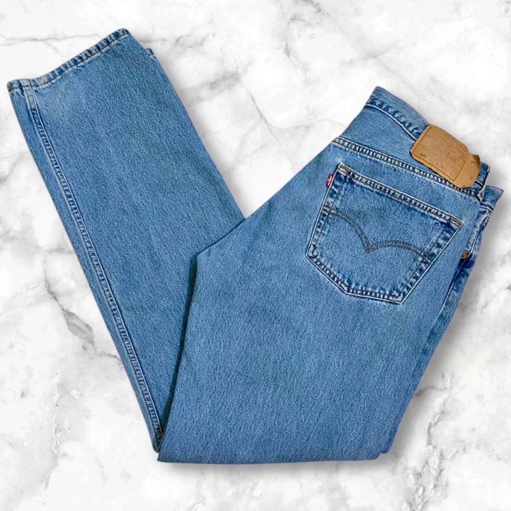 Men’s Levi's 501 Blue Straight-Leg Jeans Classic Fit